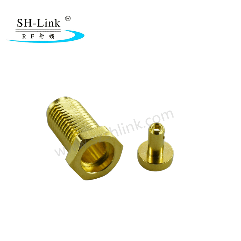 RF coaxial SMA female connector ,bulkhead mount connector